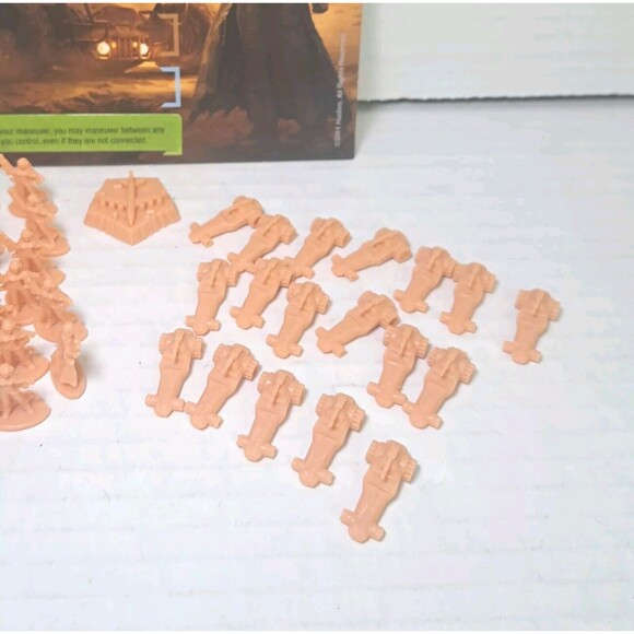 RISK Legacy Tan Saharan Republic Troop Army Replacement Pieces & Faction Card - Picture 3 of 5